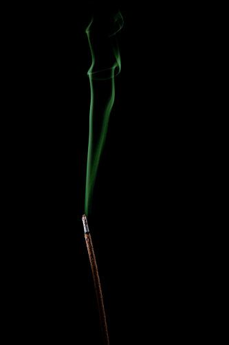 Incense in green