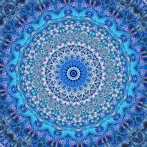 Mandala - Cool Blue and Violet