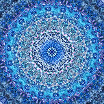 Mandala - Blauw en violet van Western Exposure