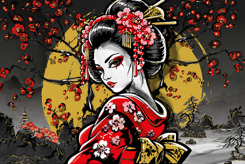 Japanische Geisha