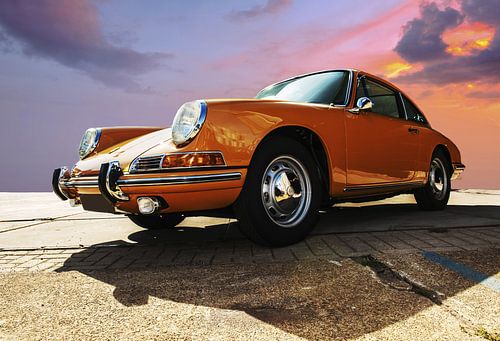 Porsche oranje