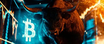 Bulle und Bitcoin – Digitale Finanzwelt von Poster Art Shop