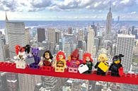 Lunch atop a skyscraper Lego edition - Super Heroes - Women - New York van Marco van den Arend thumbnail