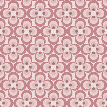 Retro-Tapete Rosa