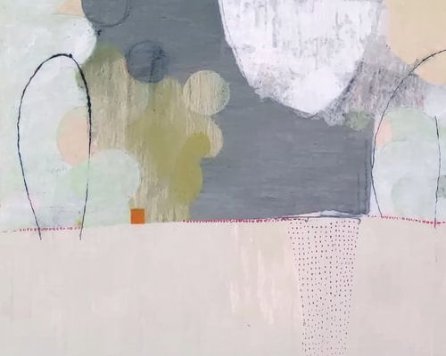 Minimalistische Kunst in Pastellfarben