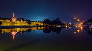Der Königliche Palast von Mandalay in Myanmar