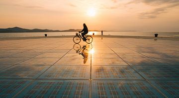 Le plus beau coucher de soleil du monde à Zadar, en Croatie sur Elke Wendrickx