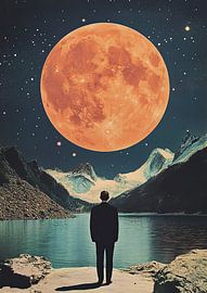 Orangefarbener Mond von Niklas Maximilian