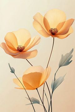 Boterbloemen in Geel iii van Studio BB