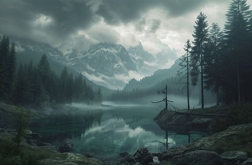 Mystical lake view