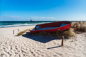 Fischerboote an der Ostseeküste bei Zingst auf dem Fischland-Da