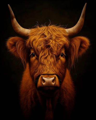 Scottish highlander Portrait