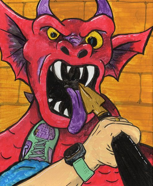 Im Maul des Drachen - Sankt Michael von BFQ - CTRL+ALT+ART