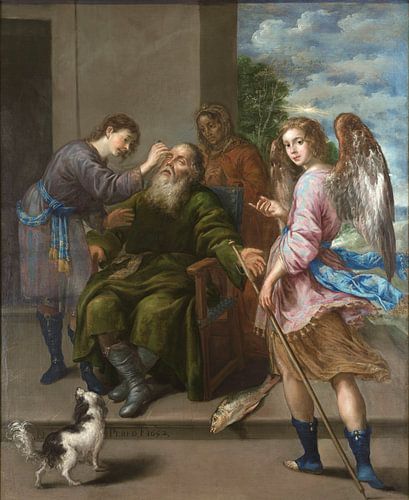 Tobias herstelt zijn vaders zicht, Antonio de Pereda