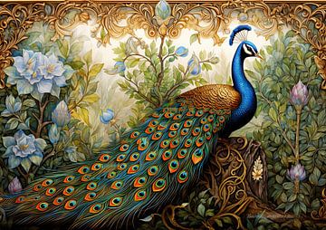 Peacock 19075 by Blikvanger Schilderijen