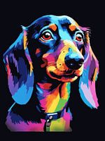 Dachshund Pop Art