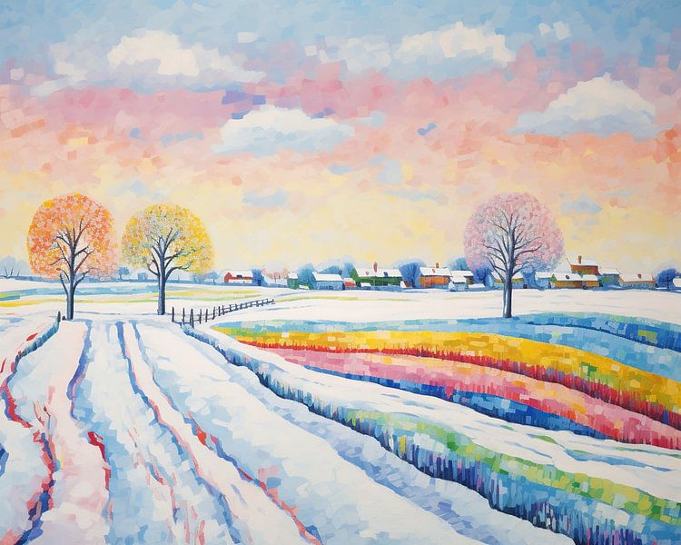 Winter landscape 38960 by Eye catching paintings