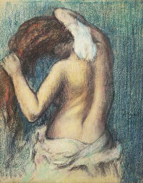 Frau, die sich selbst abtrocknet, Edgar Degas