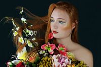 Woman with Flowers – Fine Art Portrait Photography