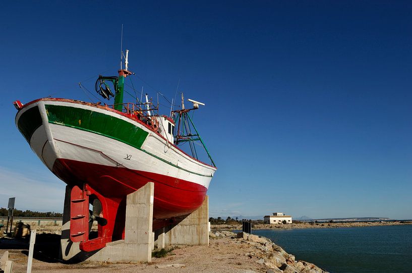 Fishing boat on the Segura in Guardamar - Spain by insideportugal
