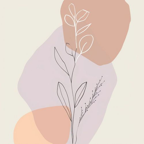 Minimalistische muurkunst