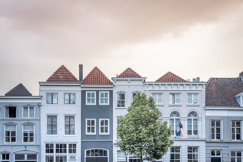 Straatbeeld van monumentale woningen in Den Bosch | Nederland van Photolovers reisfotografie