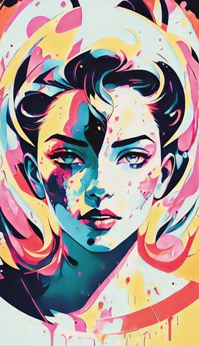 Pastel women face