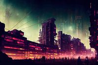 Die Hauptstraße von Neo Megacity