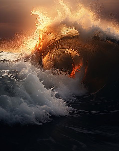 Schoonheid van de oceaan van fernlichtsicht