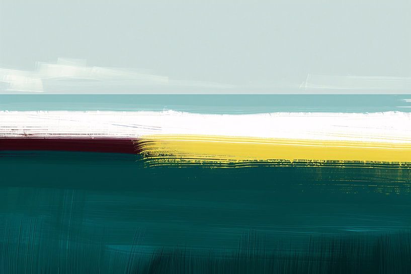 Paysage numérique abstrait et coloré par Art & Soul Creations