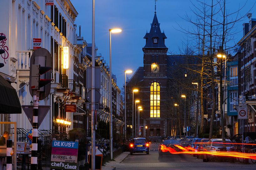 F.C. Dondersstraat in Utrecht met het Ooglijdersgasthuis van Donker Utrecht