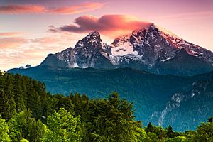 Abendrot am Watzmann von Daniela Beyer