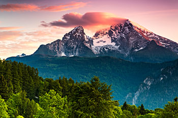 Sunset at the Watzmann