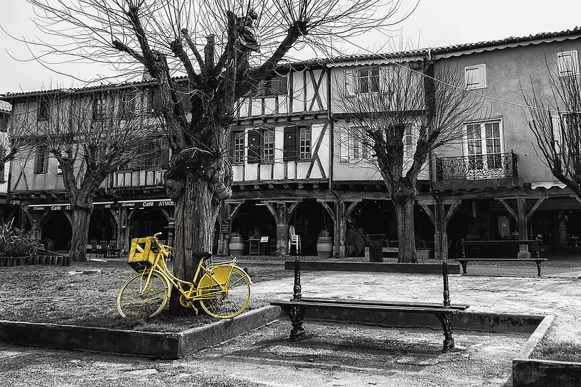 Le vélo jaune par Catherine Fortin