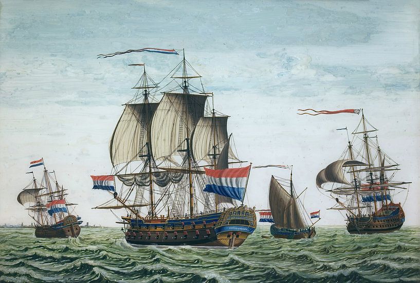 Lineship Prince Friso of the Admiralty of Friesland - 1800-1850 by Atelier Liesjes