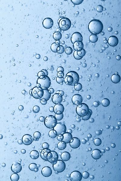Water with bubbles by Peter van den Berg