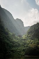 Temple bathed in sunlight