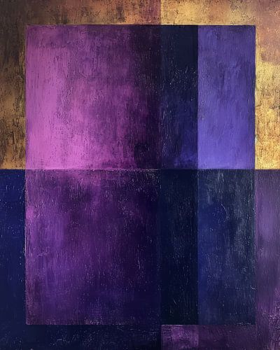 Modern and abstract shapes in warm colours by Studio Allee