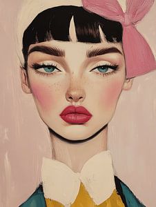 Rosa Schleife, straffer Look