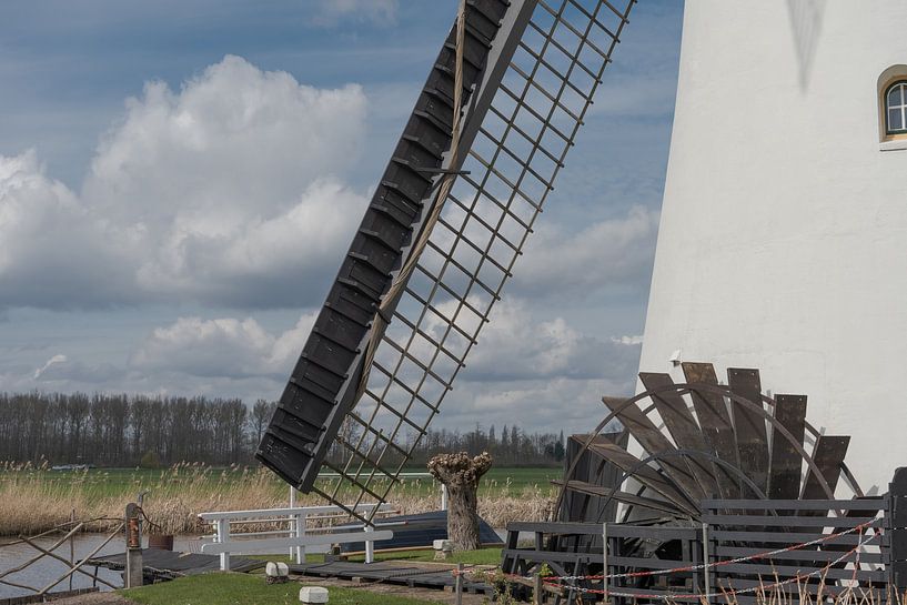 Detail of the Kooiwijk windmill in Oud-Alblas by Beeldbank Alblasserwaard