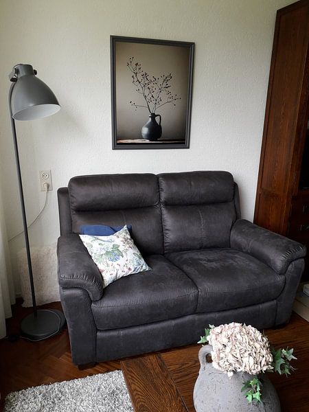 Klantfoto: Blauwe vaas met besjes (gezien bij vtwonen) van Karin Bazuin, als fotoprint