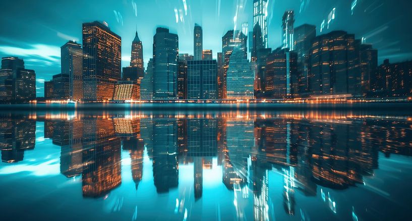 New Yorker Impression von fernlichtsicht