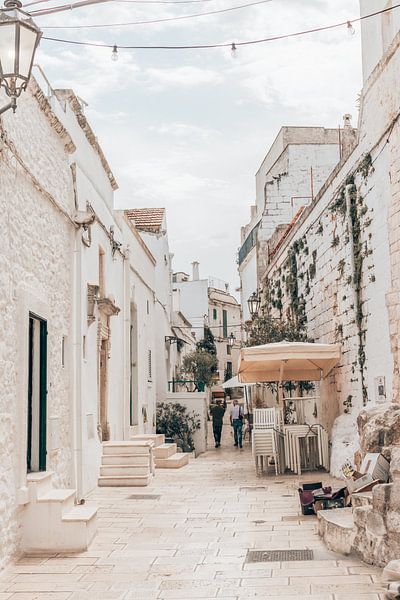 Street, Ostuni, Puglia, Italy by Gertrude van den Brink
