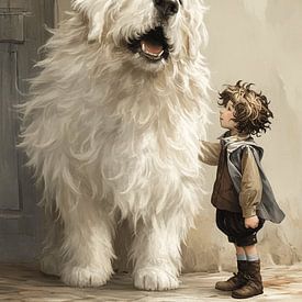 Mein großer Freund | Ein Pyrenäenberghund und ein Kind von KRAB