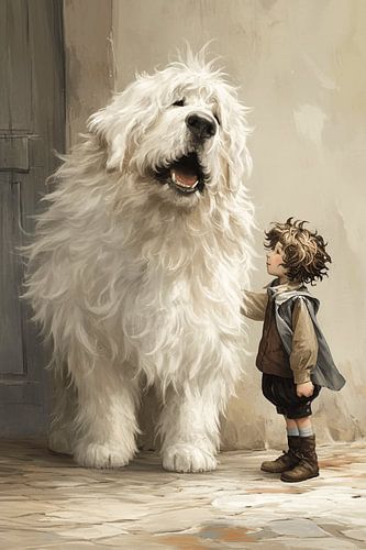 My Great Friend | A Pyrenean Mountain Dog and Child