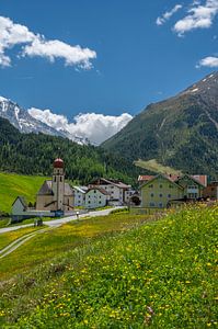 Vent Dorf in den Tiroler Alpen in Austira im Frühling