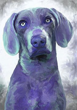 blauer Hund von Andrea Meyer