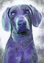 blauer Hund van Andrea Meyer thumbnail