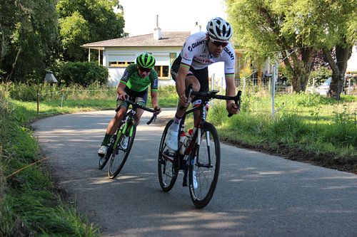 Tom Dumoulin and Marianne Vos ride a time trial together