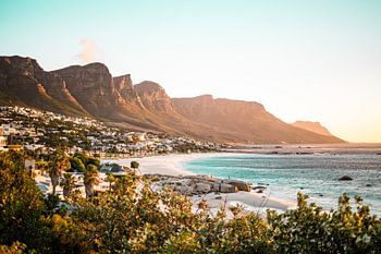 Cape Town beach - South Africa colourful sunrise photo print - travel photography